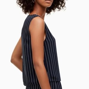 Navy Striped Murphy Blouse (US S)